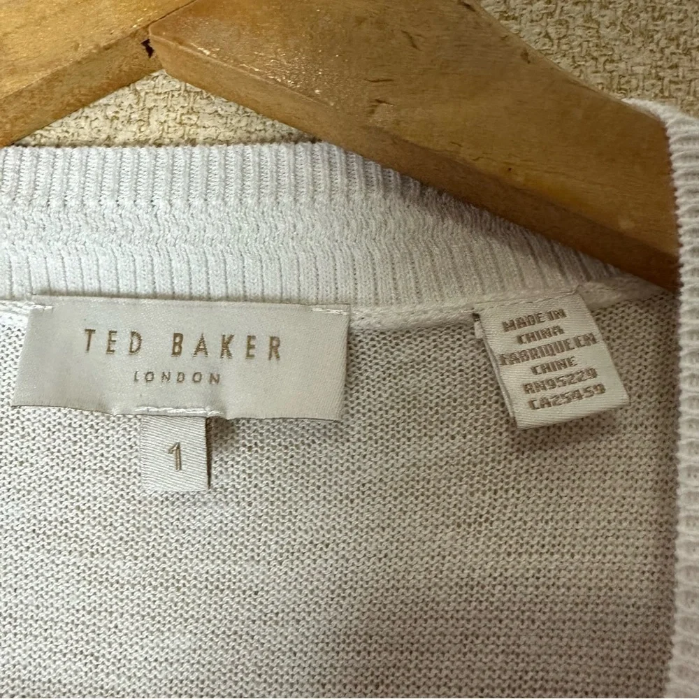 Ted Baker Zorina Paisley Print Cardigan Size 1